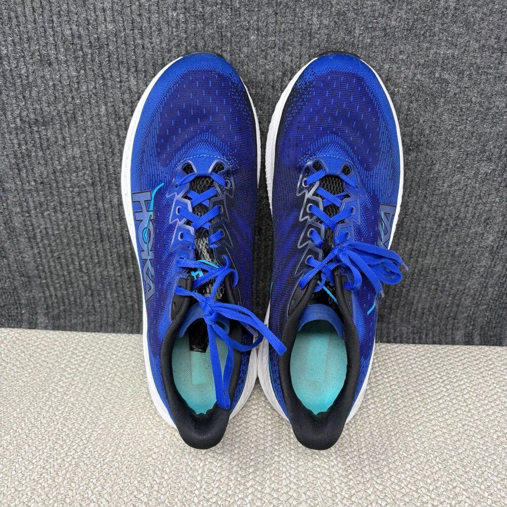 Hoka One One Mach 6 Night Sky Blue Black Athletic Running Shoes Men’s 12 WIDE 2E - Picture 7 of 8